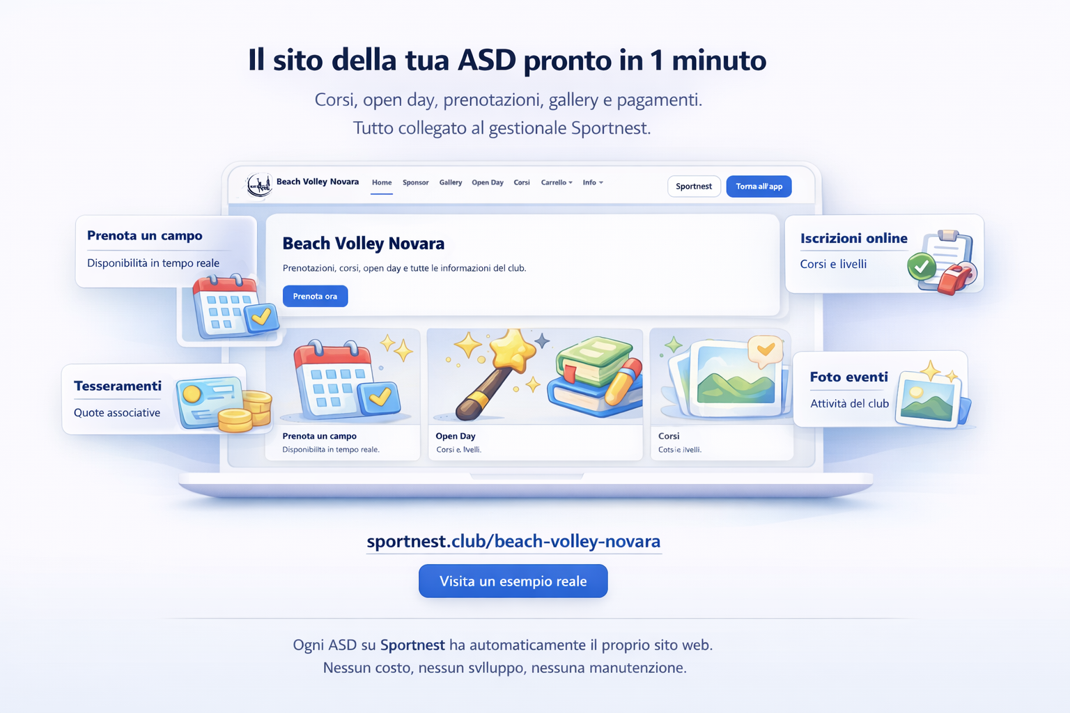 Mini sito Club Facile